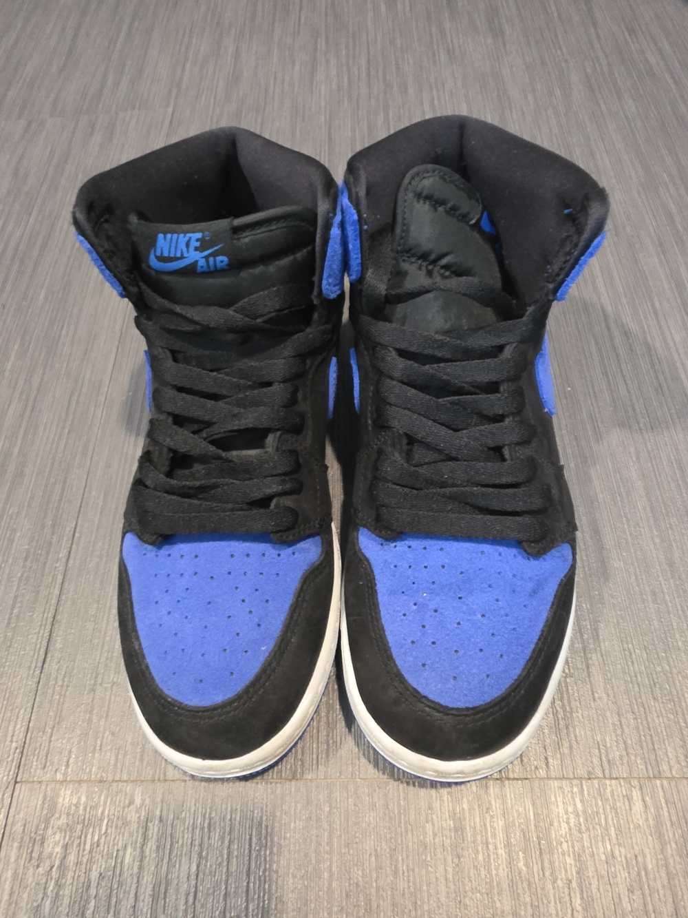Nike Men’s High-Top Sneakers in Black and Royal Blue